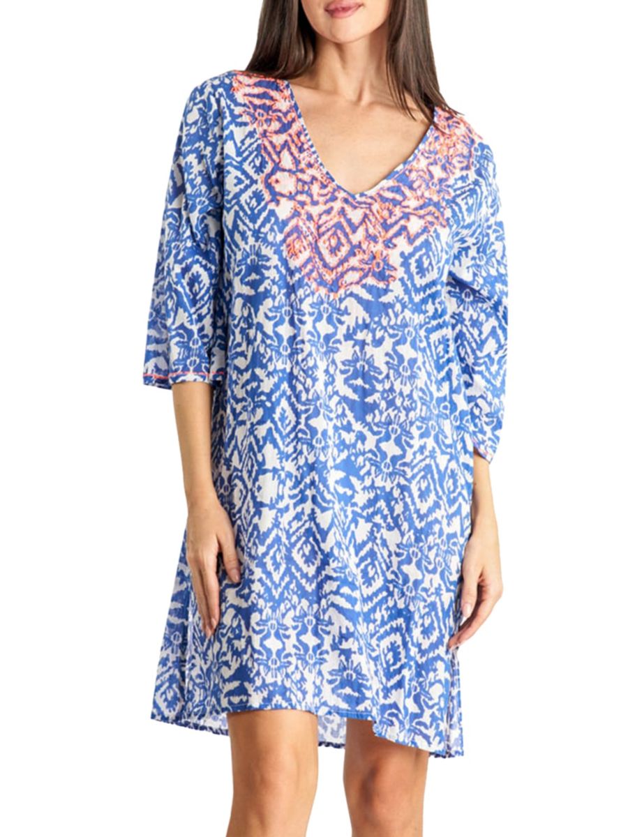 Мини-платье-трапеция с бисером La Moda Clothing, синий
Мини-платье-трапеция с бисером La Moda Clothing, синий