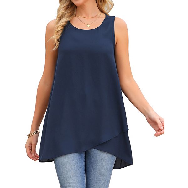 Женская блузка с асимметричным низом и круглым вырезом Inspire Chic, Dark Blue
Женская блузка с асимметричным низом и круглым вырезом Inspire Chic, Dark Blue