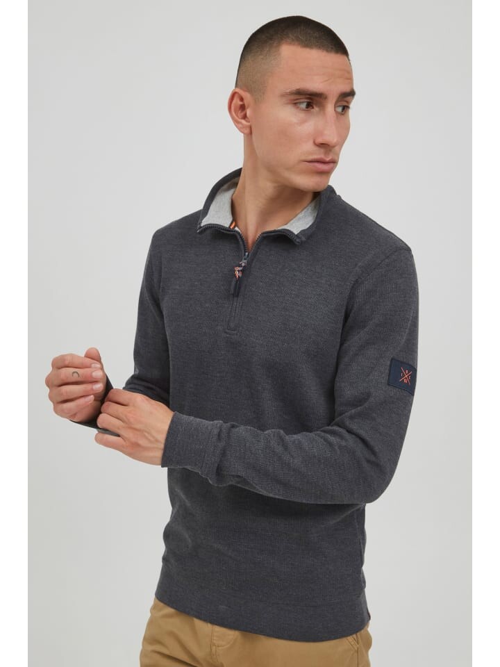 Пуловер INDICODE, серый 
Пуловер INDICODE, серый