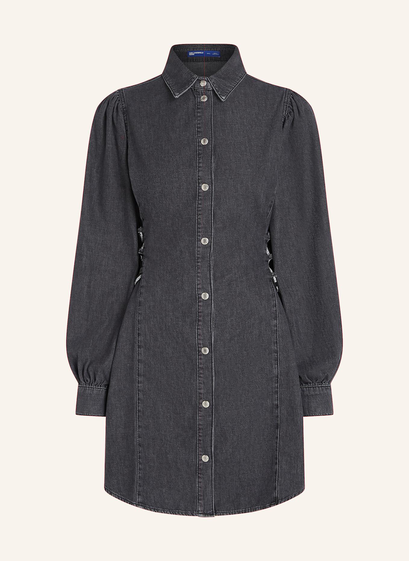 Платье-Рубашка из денима с завязками на талии Karl Lagerfeld Jeans, черный
Платье-Рубашка из денима с завязками на талии Karl Lagerfeld Jeans, черный