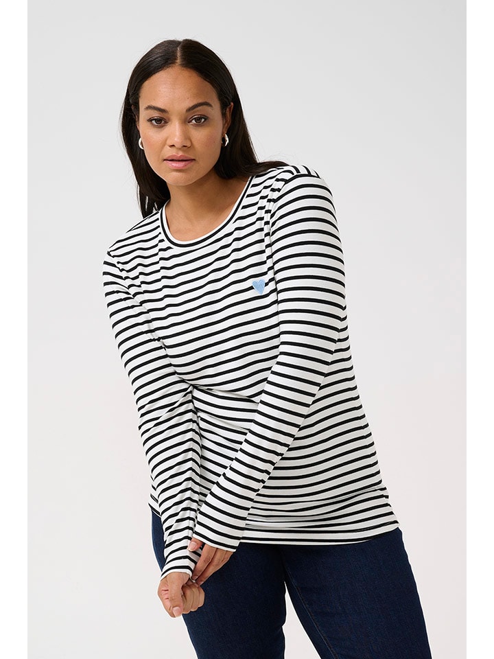 Рубашка с длинным рукавом KAFFE curve, белый/черный
Рубашка с длинным рукавом KAFFE curve, белый/черный