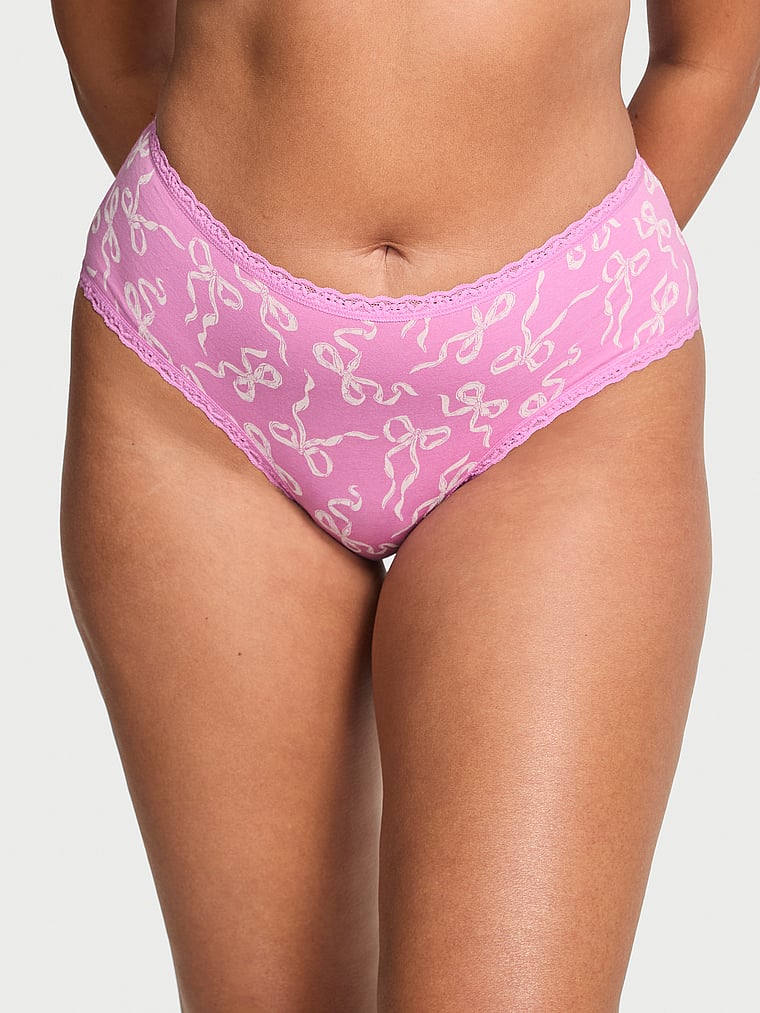 Хлопковые трусики-стринги с кружевной талией Lace Trim, lace trim lilac bows
Хлопковые трусики-стринги с кружевной талией Lace Trim, lace trim lilac bows