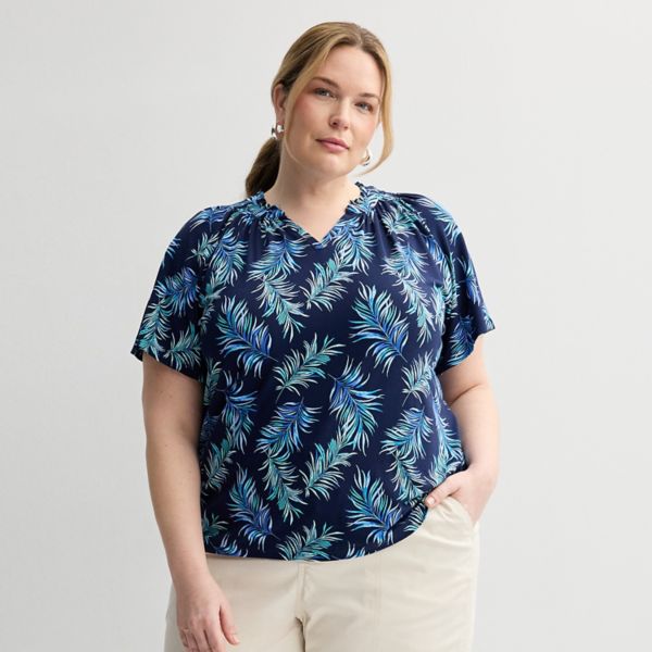 Топ реглан больших размеров со сборками Croft & Barrow, цвет navy palm
Топ реглан больших размеров со сборками Croft & Barrow, цвет navy palm