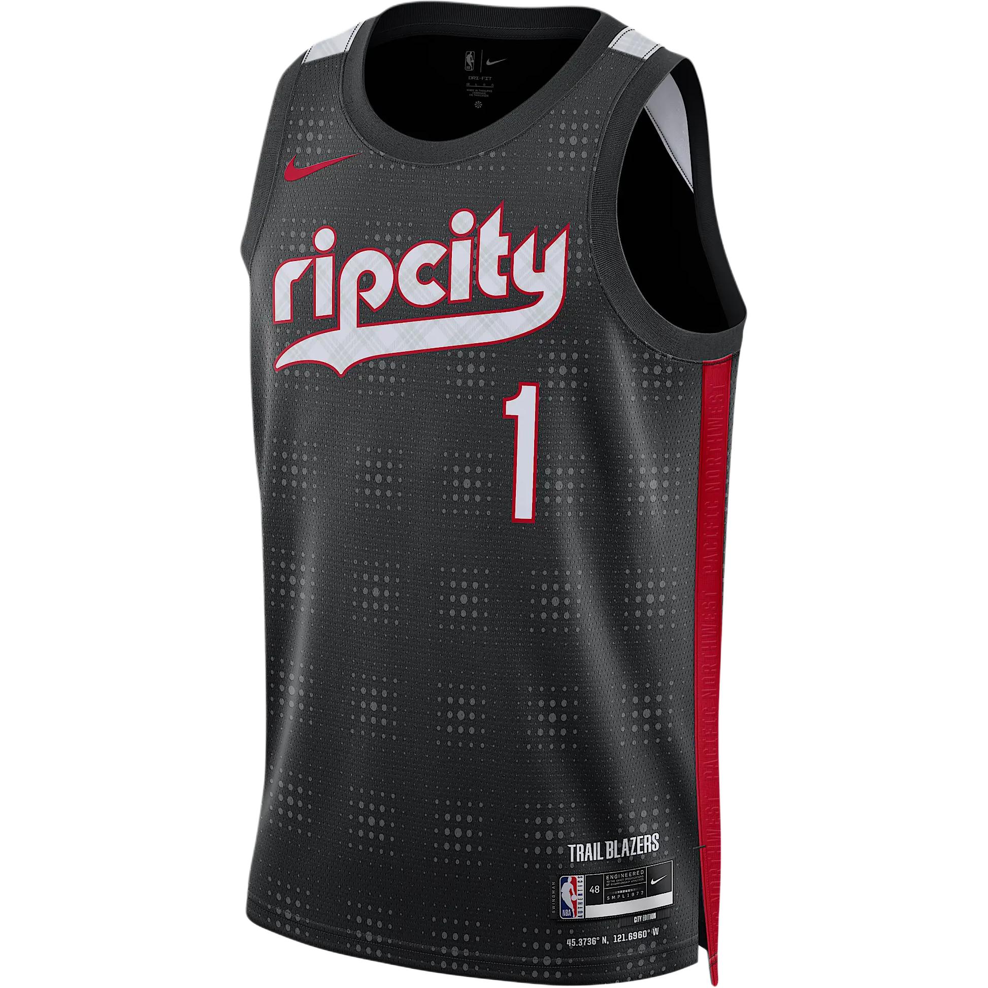 Майка Portland Trail Blazers 2024/25 City Edition мужская Dri-FIT NBA Swingman Nike, черный
Майка Portland Trail Blazers 2024/25 City Edition мужская Dri-FIT NBA Swingman Nike, черный