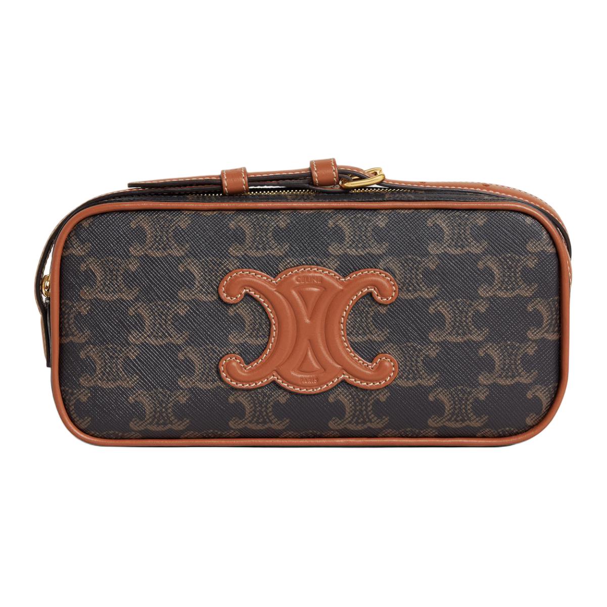 CELINE Триумф кожаная сумка через плечо мини женская рыжая
CELINE Триумф кожаная сумка через плечо мини женская рыжая