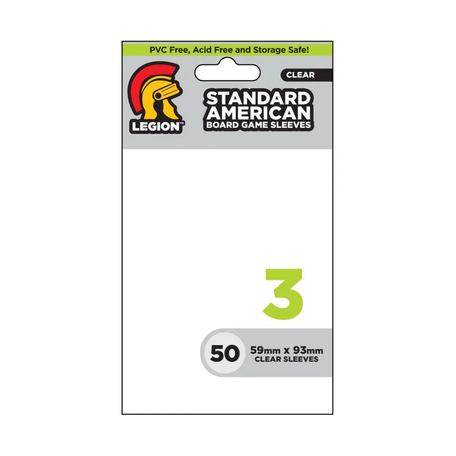 Рукава для карт американской настольной игры — прозрачные (10 упаковок по 50 шт.), Board Game Card Sleeves (Legion Events)
Рукава для карт американской настольной игры — прозрачные (10 упаковок по 50 шт.), Board Game Card Sleeves (Legion Events)