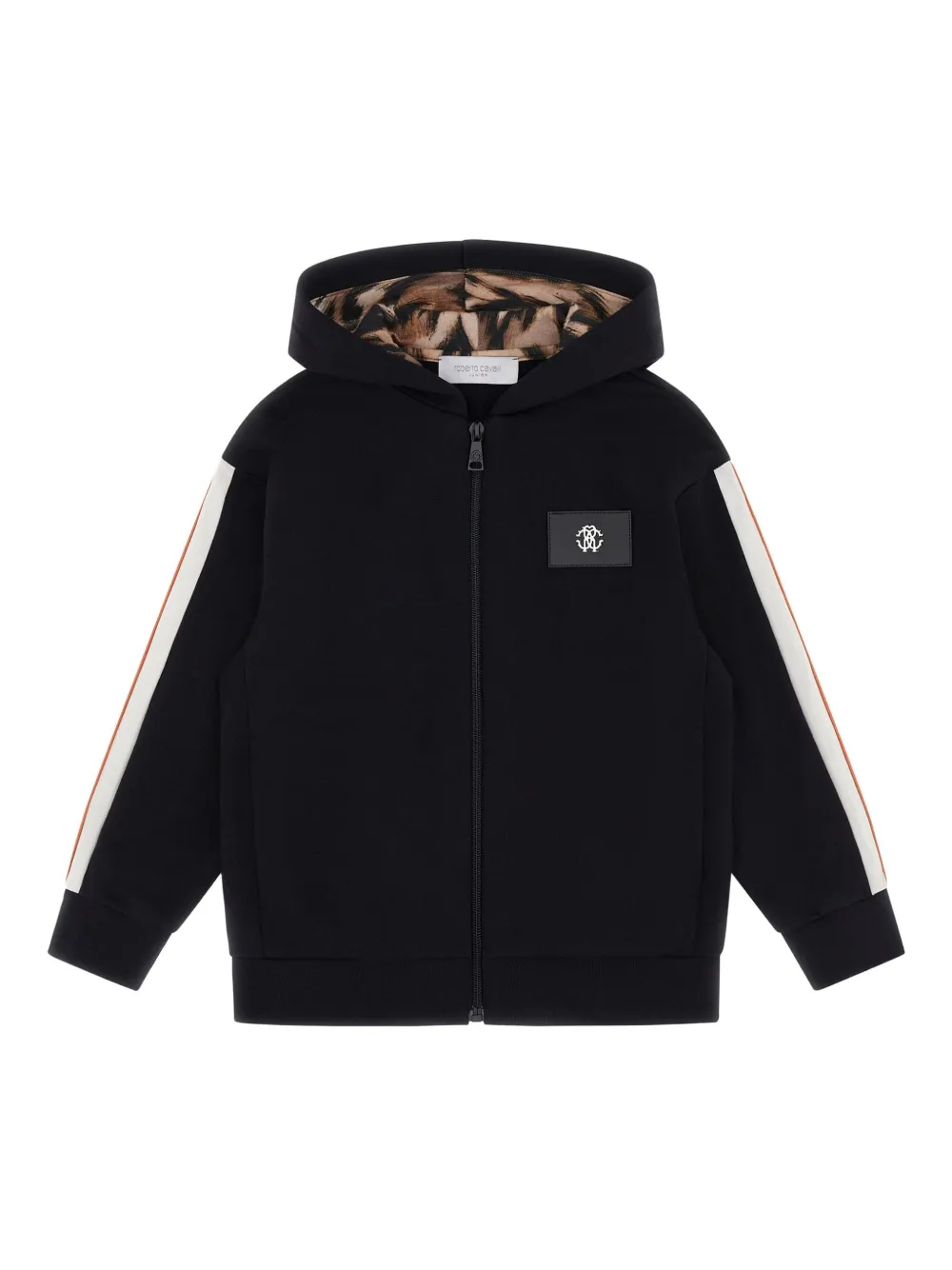 Толстовка на молнии с нашивкой-логотипом Roberto Cavalli, черный
Толстовка на молнии с нашивкой-логотипом Roberto Cavalli, черный