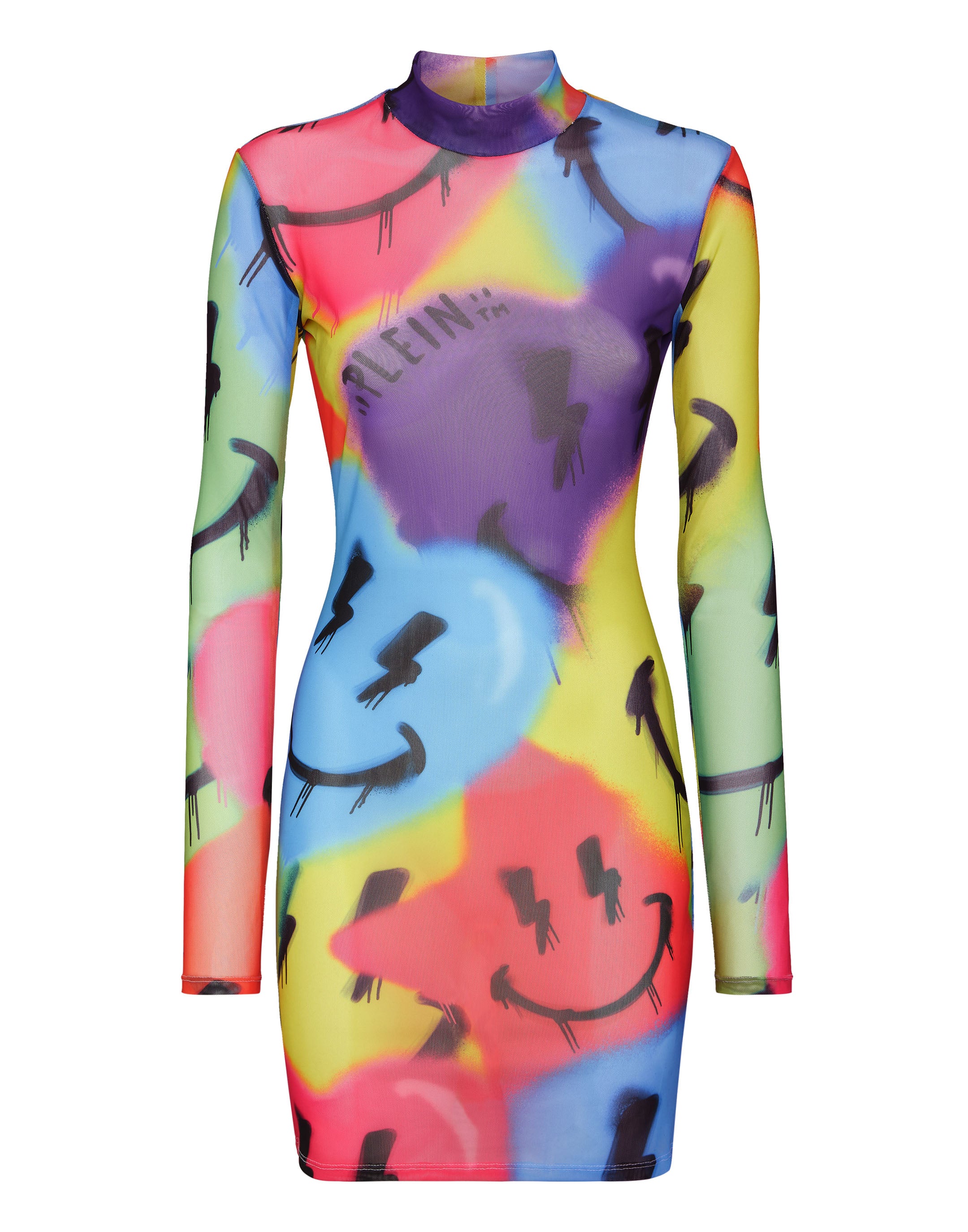 Мини-платье LS Smile PHILIPP PLEIN, мультиколор 
Мини-платье LS Smile PHILIPP PLEIN, мультиколор