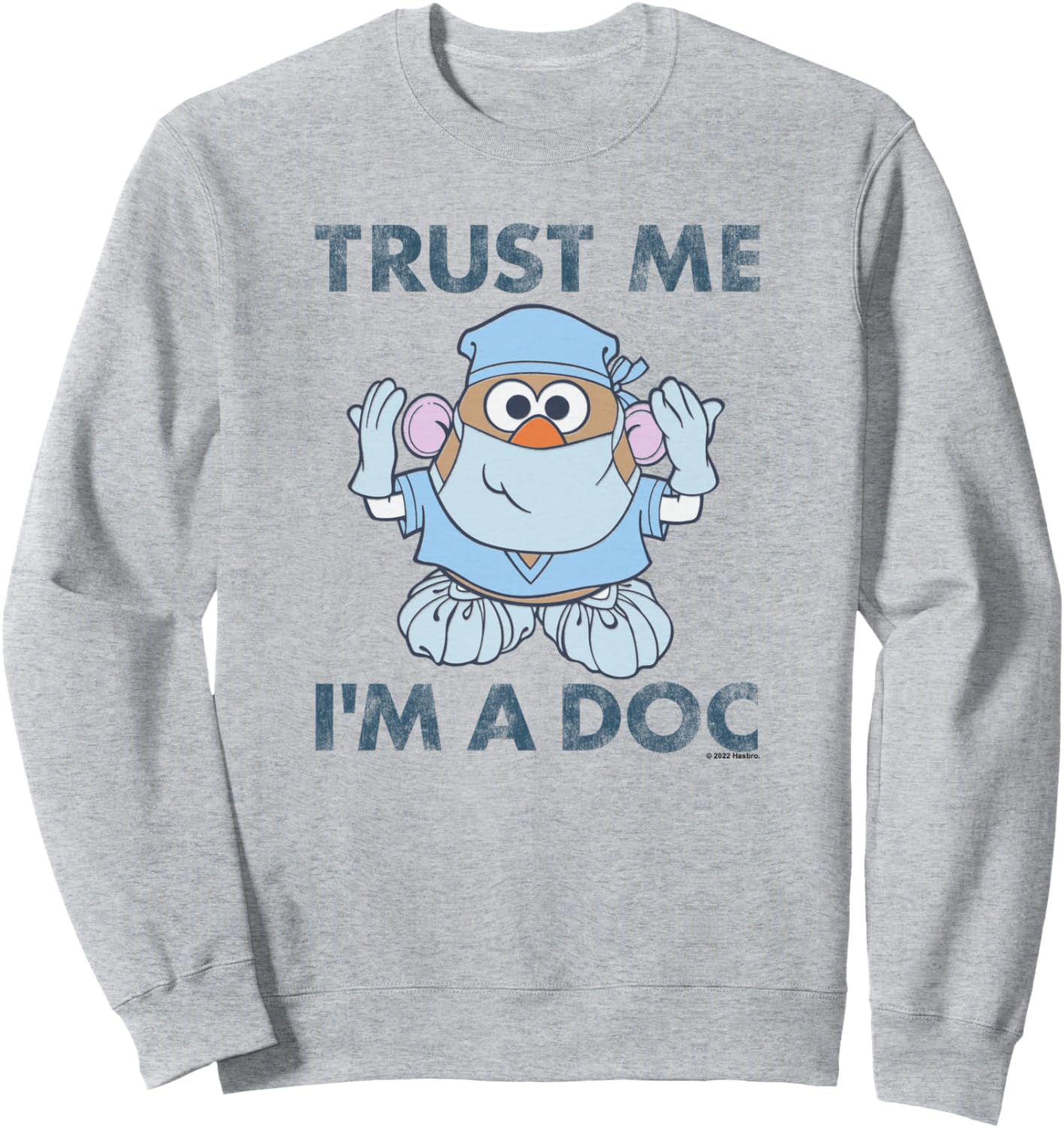 Толстовка с изображением Мистера Картофельной Головы и надписью Поверь мне, я доктор в стиле потертый портрет, серая Mr. Potato Head
Толстовка с изображением Мистера Картофельной Головы и надписью Поверь мне, я доктор в стиле потертый портрет, серая Mr. Potato Head