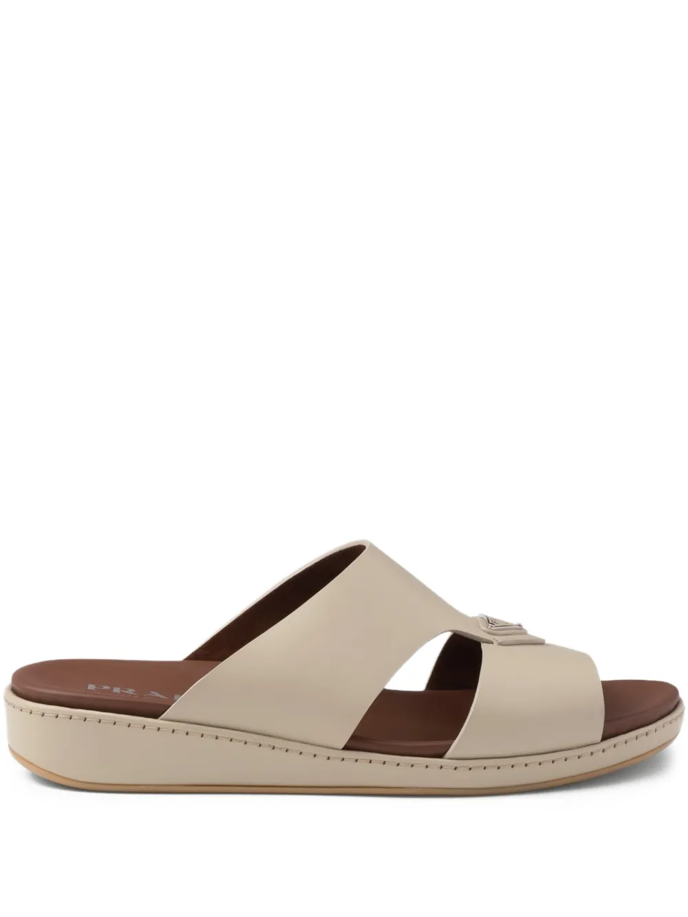 Шлепанцы с логотипом Prada, нейтральный
Шлепанцы с логотипом Prada, нейтральный