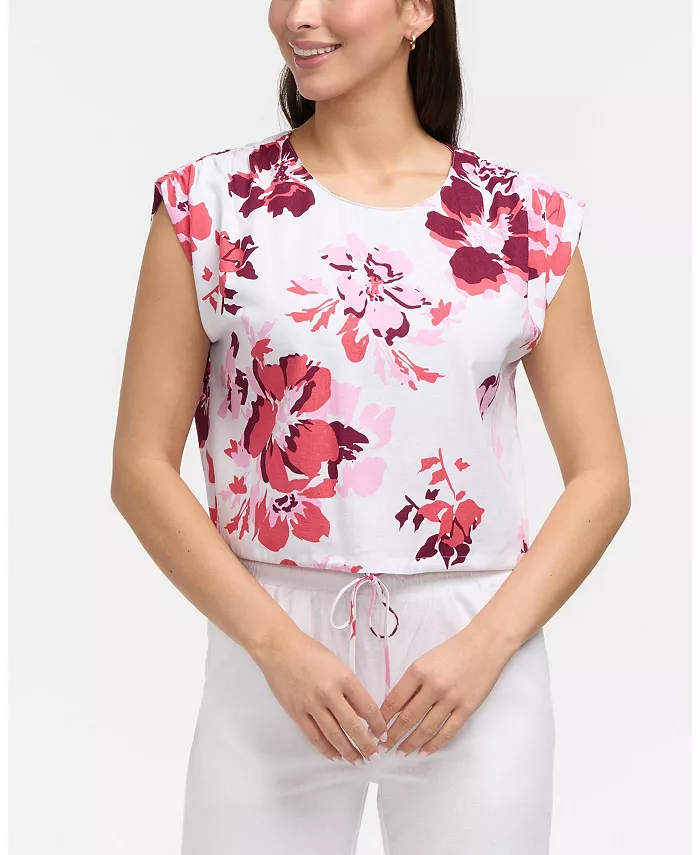 Женский топ из смесовой льняной ткани с кулиской на подоле Ellen Tracy, оранжевый
Женский топ из смесовой льняной ткани с кулиской на подоле Ellen Tracy, оранжевый