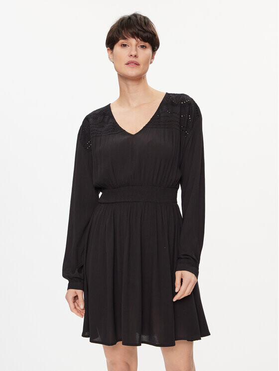 Летнее платье свободного кроя Vila, черный 
Летнее платье свободного кроя Vila, черный