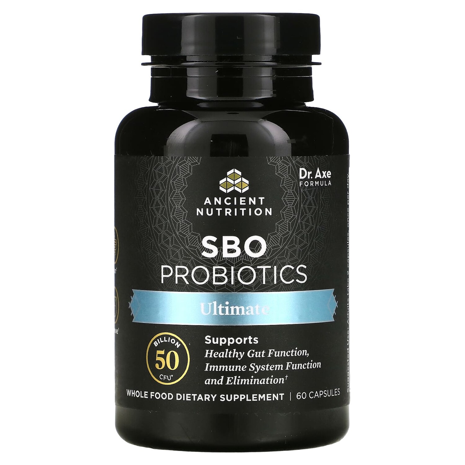 Dr. Axe / Ancient Nutrition SBO Probiotics Ultimate 50 млрд КОЕ 60 капсул 
Dr. Axe / Ancient Nutrition SBO Probiotics Ultimate 50 млрд КОЕ 60 капсул