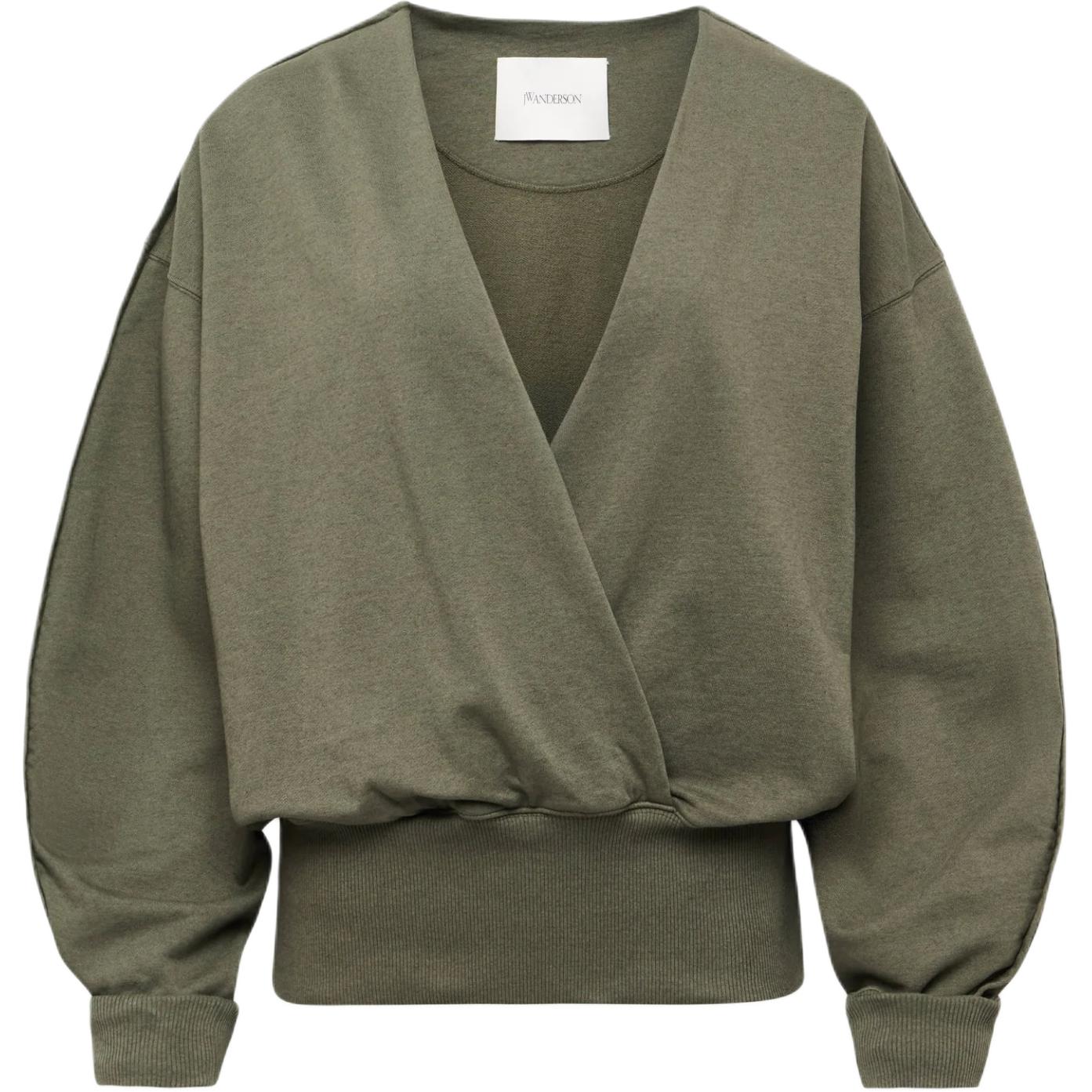 Округлый свитшот с запахом JW Anderson, хаки
Округлый свитшот с запахом JW Anderson, хаки