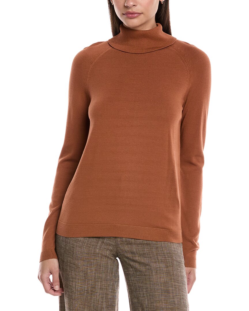 Lafayette 148 New York Свитер с воротником-водолазкой и регланными рукавами, коричневый 
Lafayette 148 New York Свитер с воротником-водолазкой и регланными рукавами, коричневый