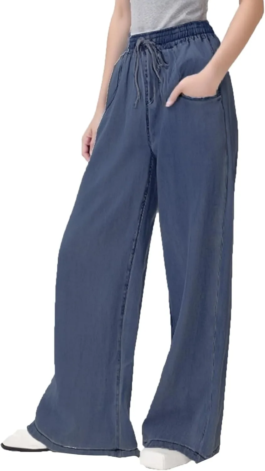 Женские джинсы sweatpant с завязками и эластичным поясом Rikbuig
Женские джинсы sweatpant с завязками и эластичным поясом Rikbuig