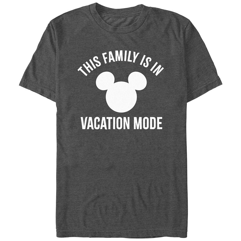 Мужская футболка Disney's This Family Is In Vacation Mode с логотипом Микки Хэда Licensed Character, цвет Charcoal Heather
Мужская футболка Disney's This Family Is In Vacation Mode с логотипом Микки Хэда Licensed Character, цвет Charcoal Heather