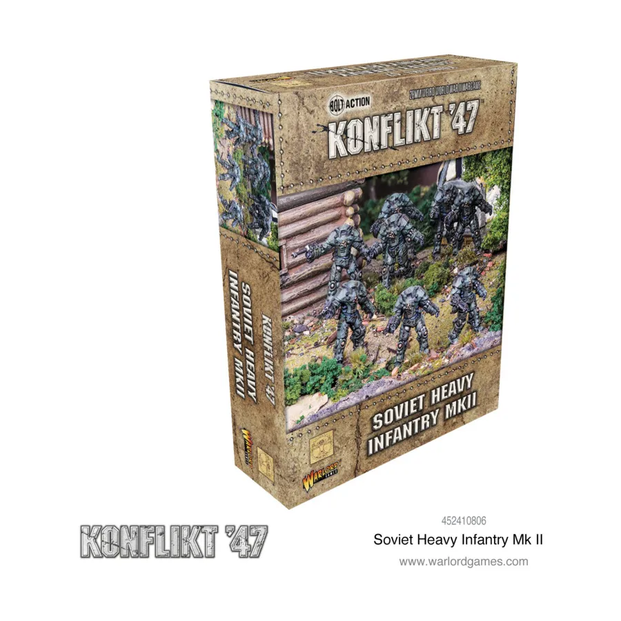 Советская тяжелая пехота Мк II, Konflikt '47 - Soviet Army (28mm) (Warlord Games)
Советская тяжелая пехота Мк II, Konflikt '47 - Soviet Army (28mm) (Warlord Games)