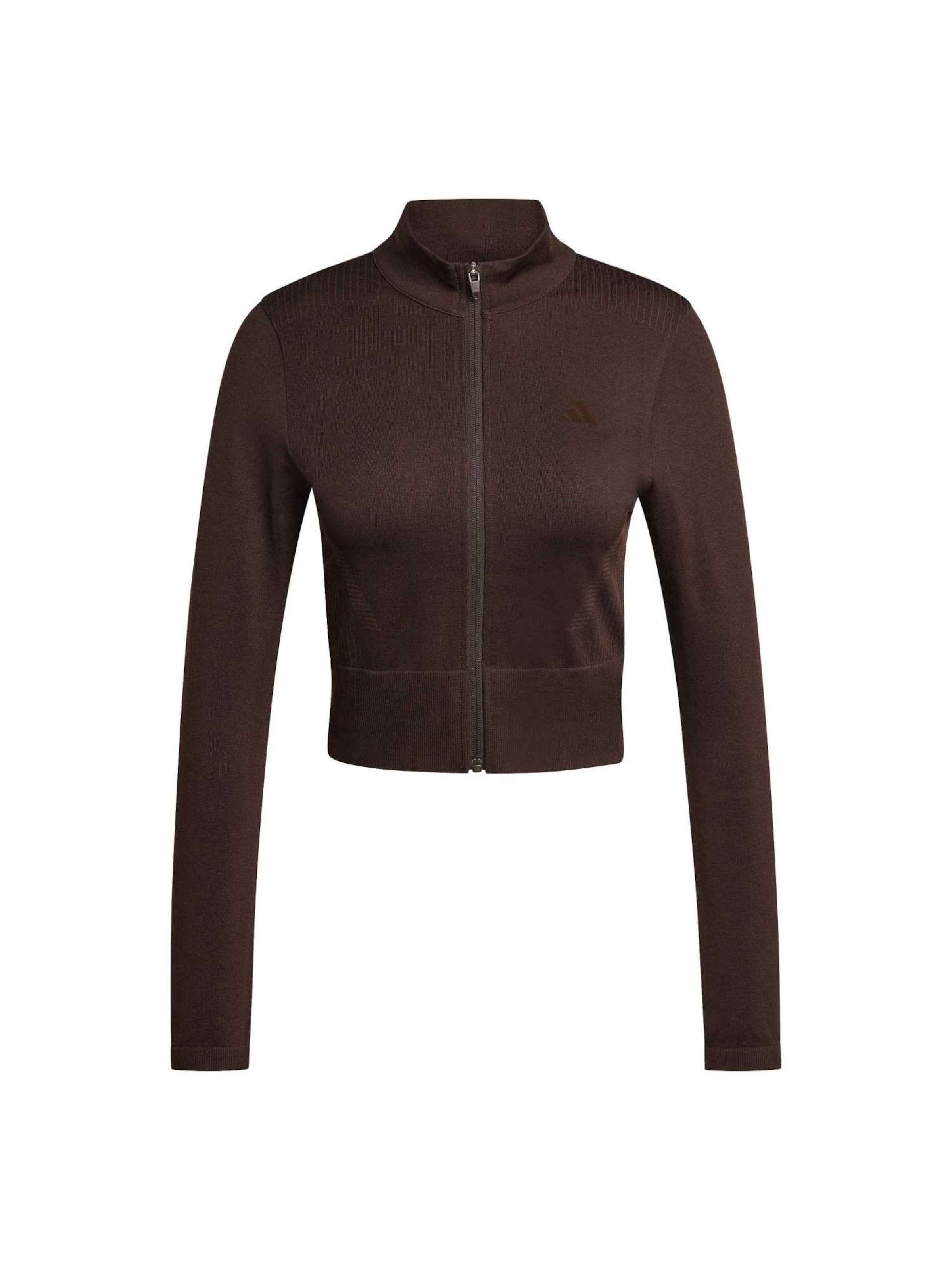 Adidas Performance Кардиган 'Essentials' для спорта в темно-коричневом
Adidas Performance Кардиган 'Essentials' для спорта в темно-коричневом