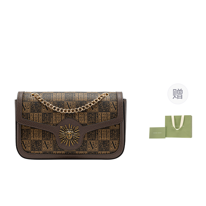 VANESSA HOGAN Женская наплечная сумка через плечо из ПВХ темного и светлого оттенков, The Wizard of Oz Shopping Bag+Dark Brown 
VANESSA HOGAN Женская наплечная сумка через плечо из ПВХ темного и светлого оттенков, The Wizard of Oz Shopping Bag+Dark Brown