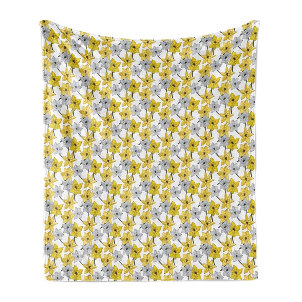 Мягкое фланелевое флисовое одеяло ABAKUHAUS Flowers, Цветы нарцисса на однотонном фоне, 175 x 230 см, Земляно-желтый Светло-серый
Мягкое фланелевое флисовое одеяло ABAKUHAUS Flowers, Цветы нарцисса на однотонном фоне, 175 x 230 см, Земляно-желтый Светло-серый