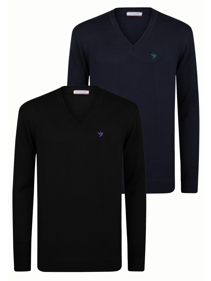 Свитер черного и темно-синего цветов Felix Hardy
Свитер черного и темно-синего цветов Felix Hardy