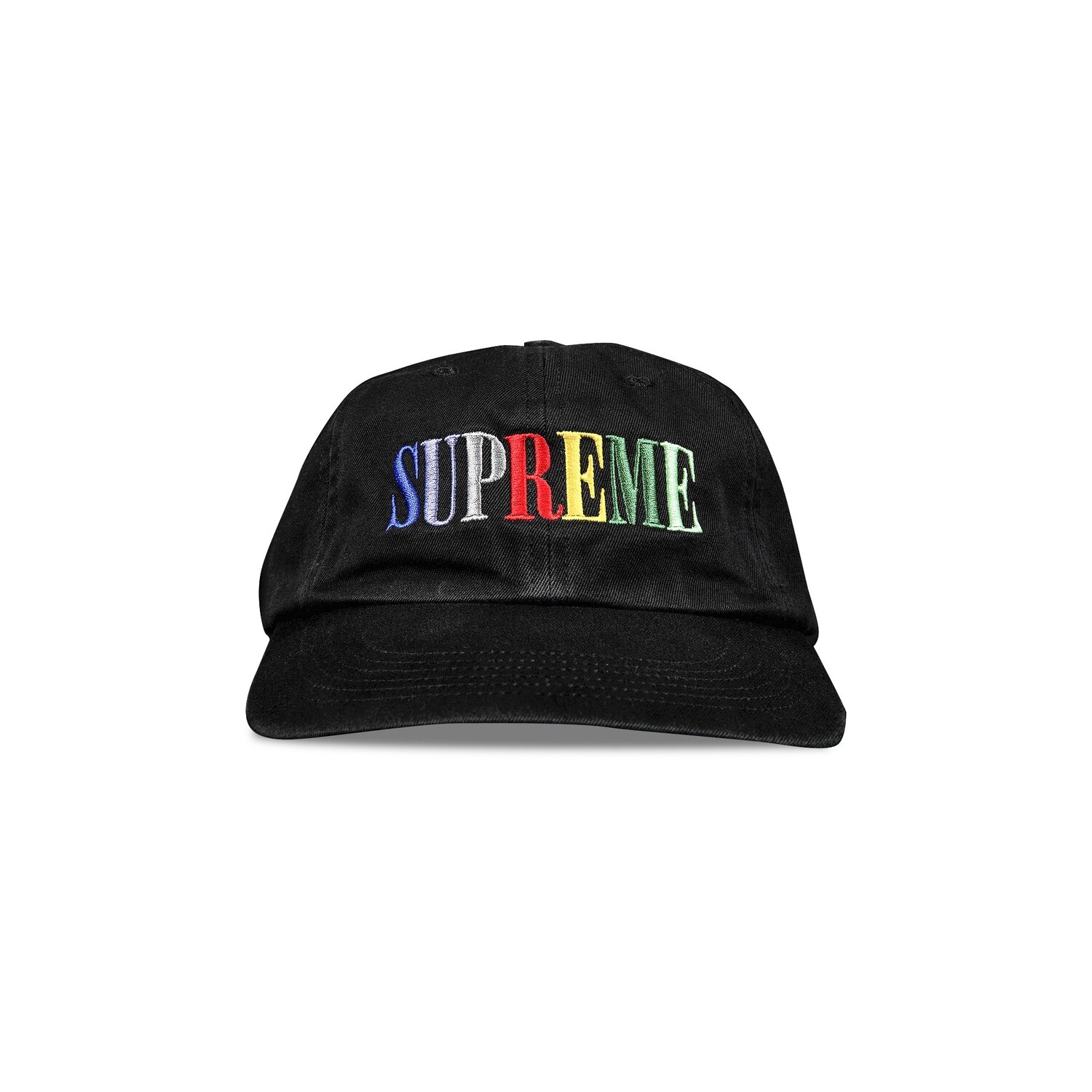 Многоцветный логотип Supreme, 6 панелей, черный
Многоцветный логотип Supreme, 6 панелей, черный