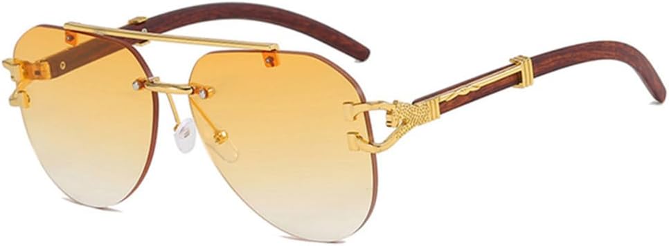 Винтажные солнцезащитные очки без оправы для женщин и мужчин, градиентные солнцезащитные очки, женские металлические очки с двойной перемычкой, без оправы, дорожные очки generic, C4 Light Tea
Винтажные солнцезащитные очки без оправы для женщин и мужчин, градиентные солнцезащитные очки, женские металлические очки с двойной перемычкой, без оправы, дорожные очки generic, C4 Light Tea