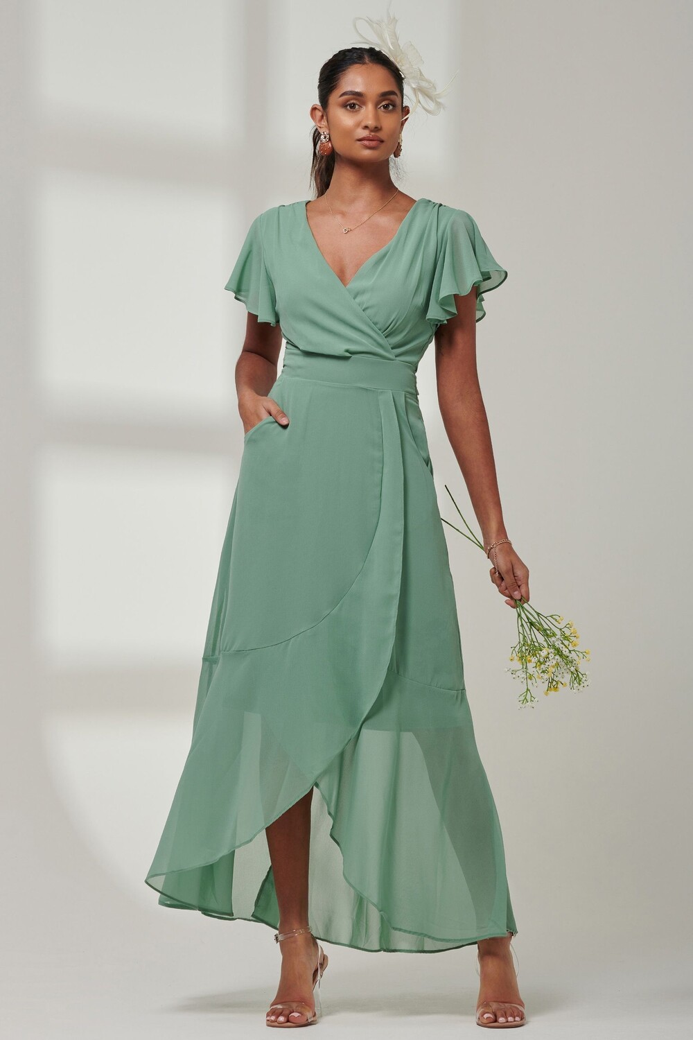 Шифоновое платье макси Vicky с рюшами Jolie Moi, зеленый
Шифоновое платье макси Vicky с рюшами Jolie Moi, зеленый