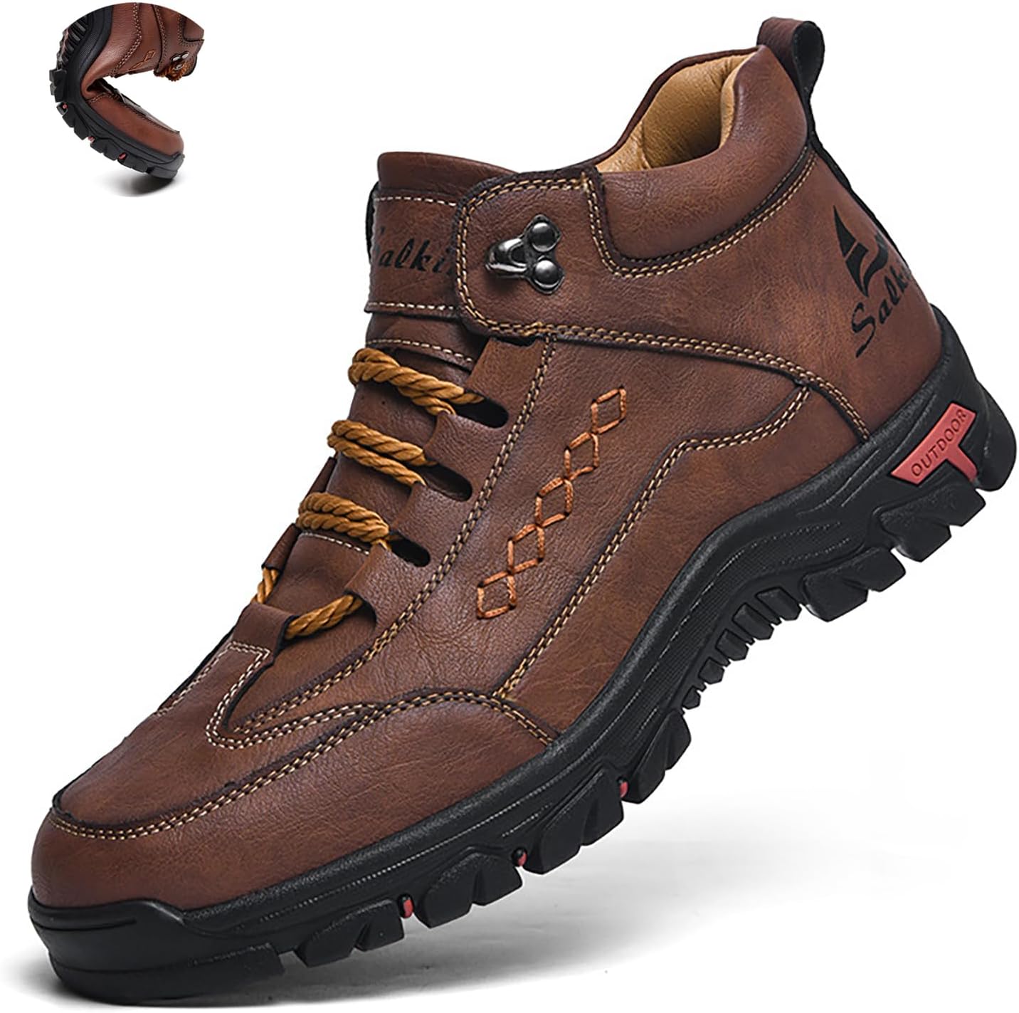 Мужские кожаные ботинки на шнуровке с платформой для походов, модные ручной работы, высокие, водонепроницаемые, противоскользящие ботинки Оксфорд до щиколотки для треккинга, путешествий и активного отдыха Hdfdb, Coffee
Мужские кожаные ботинки на шнуровке с платформой для походов, модные ручной работы, высокие, водонепроницаемые, противоскользящие ботинки Оксфорд до щиколотки для треккинга, путешествий и активного отдыха Hdfdb, Coffee