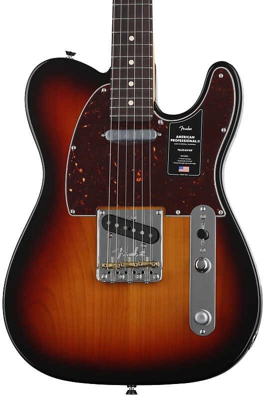 Электрогитара Fender American Professional II Telecaster - 3-color Sunburst with Rosewood Fingerboard
Электрогитара Fender American Professional II Telecaster - 3-color Sunburst with Rosewood Fingerboard