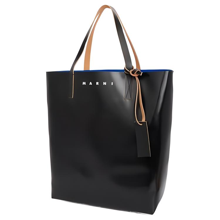 Marni Полиэстеровая сумка унисекс, сине-черная
Marni Полиэстеровая сумка унисекс, сине-черная