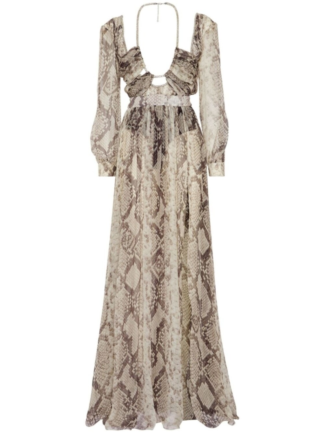 Philipp Plein платье макси со змеиным принтом, нейтральный цвет
Philipp Plein платье макси со змеиным принтом, нейтральный цвет