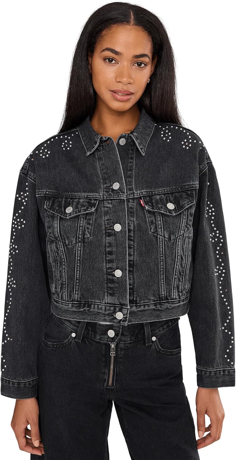 Женская джинсовая куртка Levi's Shrunken 90s No Pleat, Bejeweled
Женская джинсовая куртка Levi's Shrunken 90s No Pleat, Bejeweled