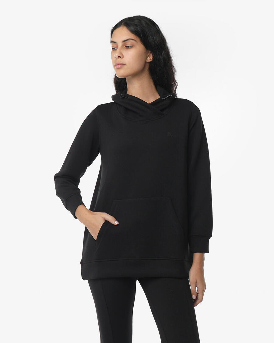 JAKED черная женская толстовка из синтетического материала для фитнеса
JAKED черная женская толстовка из синтетического материала для фитнеса