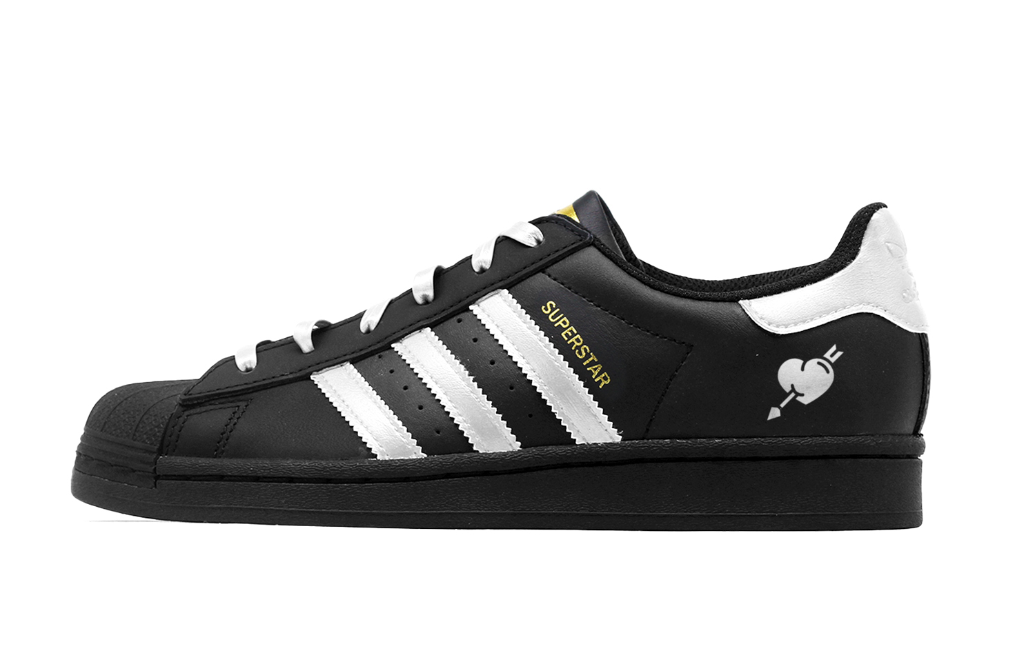 Adidas Originals Superstar Black Silver Heart Low top Skateboard Shoes Unisex Black Silver
Adidas Originals Superstar Black Silver Heart Low top Skateboard Shoes Unisex Black Silver