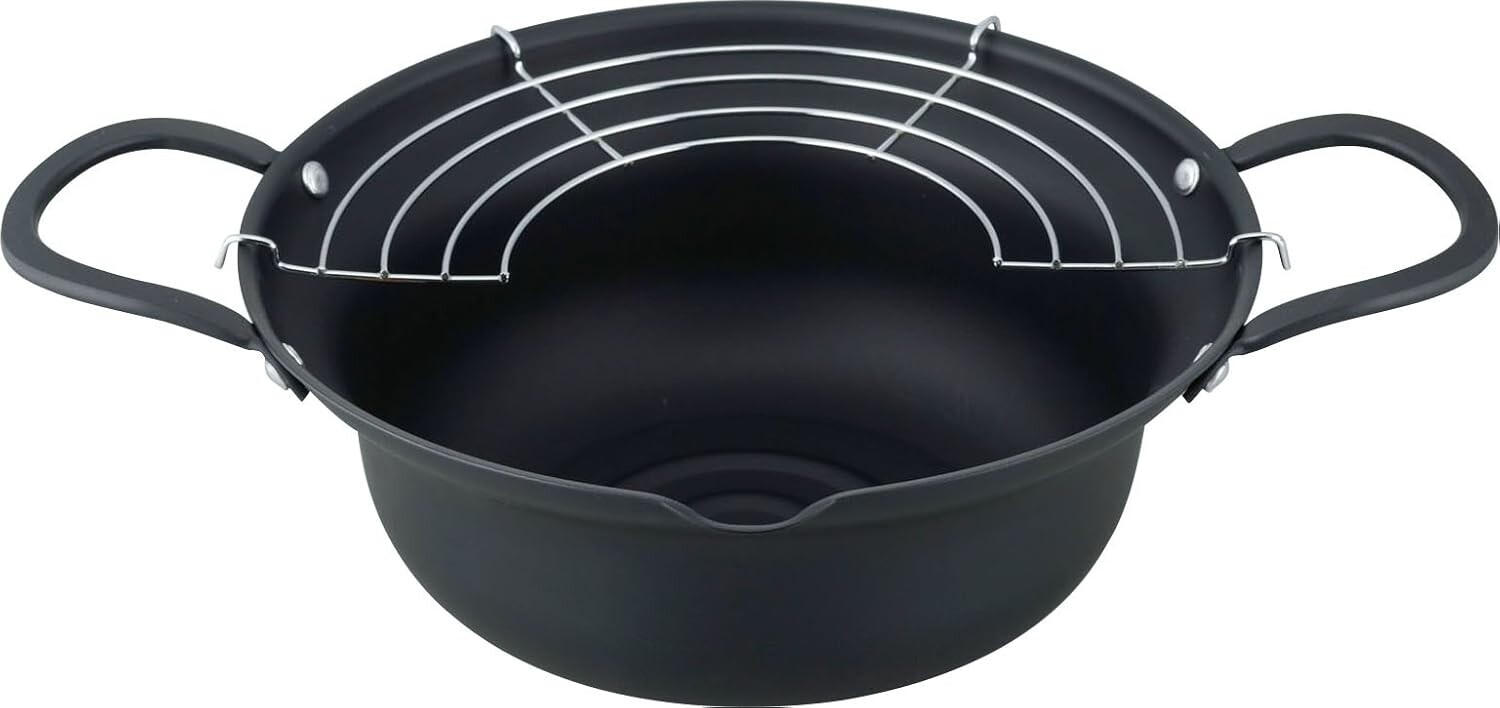 AR-6291 Кастрюля для темпуры, жарка, жарка, 9,4 дюйма (24 см), со ступенькой, подставка для жарки, утюг, совместима с индукционной индукцией, сделано в Японии WAHEI FREIZ
AR-6291 Кастрюля для темпуры, жарка, жарка, 9,4 дюйма (24 см), со ступенькой, подставка для жарки, утюг, совместима с индукционной индукцией, сделано в Японии WAHEI FREIZ