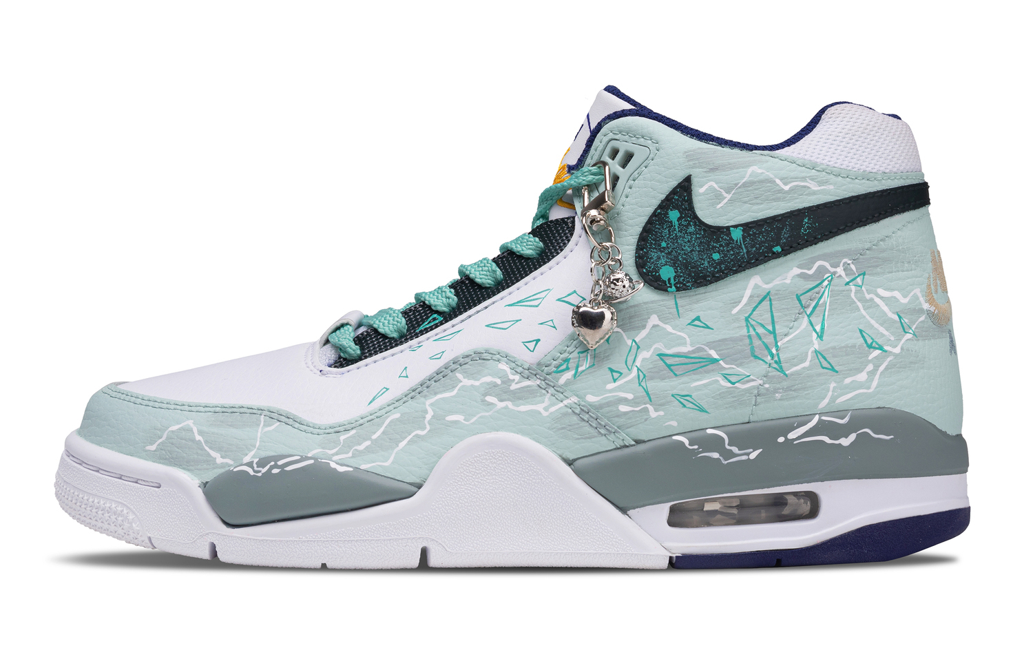 Nike Легендарные баскетбольные кроссовки Flight Legacy Vintage для мужской обуви Mid top белый голубой черный золотой градиент
Nike Легендарные баскетбольные кроссовки Flight Legacy Vintage для мужской обуви Mid top белый голубой черный золотой градиент