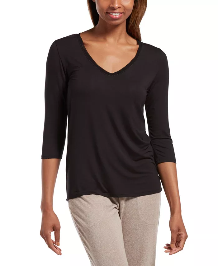 Женская футболка Sleepwell Solid с V-образным вырезом 3/4 и технологией терморегуляции Hue, черный
Женская футболка Sleepwell Solid с V-образным вырезом 3/4 и технологией терморегуляции Hue, черный