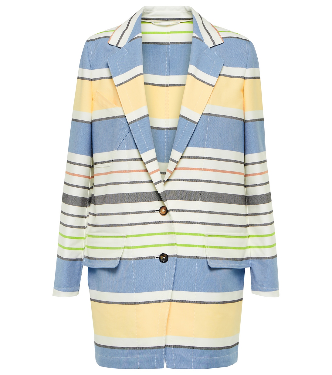 Полосатый хлопковый блейзер Stallo Max Mara, Bianco
Полосатый хлопковый блейзер Stallo Max Mara, Bianco