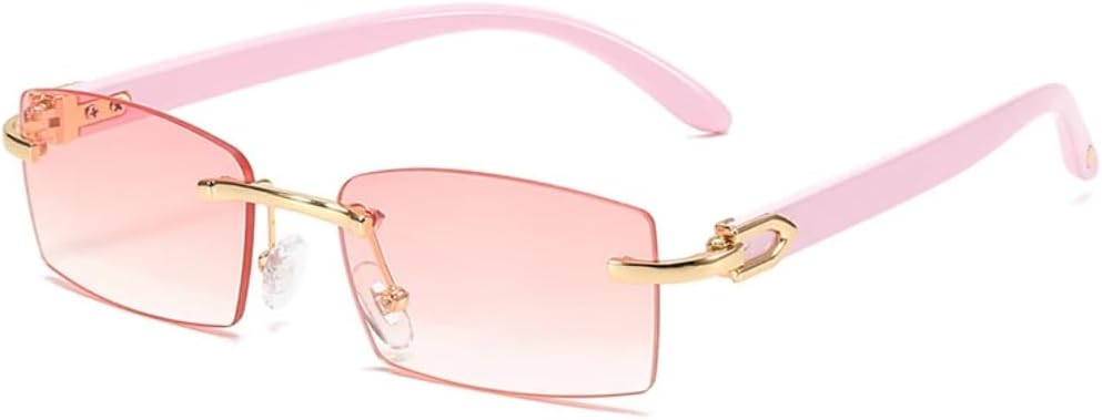 Модные маленькие прямоугольные женские солнцезащитные очки в винтажном стиле без оправы, прозрачные с градиентом «океан», мужские солнцезащитные очки с защитой от УФ-излучения UV400 VRTRFFTR, Pink Pink
Модные маленькие прямоугольные женские солнцезащитные очки в винтажном стиле без оправы, прозрачные с градиентом «океан», мужские солнцезащитные очки с защитой от УФ-излучения UV400 VRTRFFTR, Pink Pink