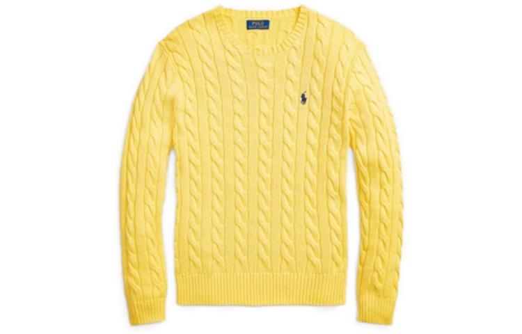 Поло Ральф Лорен, синий джемпер с кабельной вязкой и вышитым логотипом
Поло Ральф Лорен, синий джемпер с кабельной вязкой и вышитым логотипом