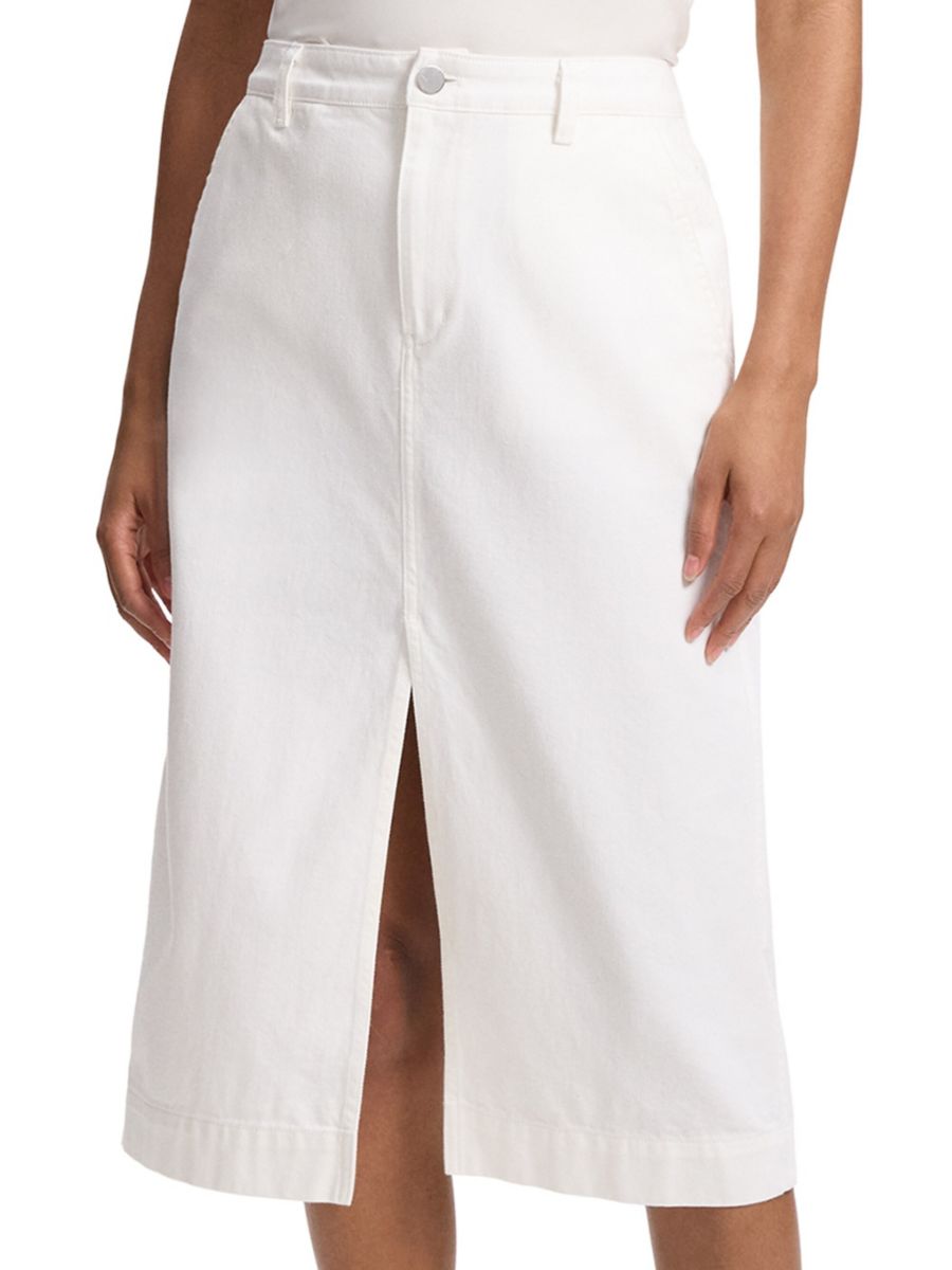 Джинсовая юбка-миди H-Line Theory, цвет Optic White
Джинсовая юбка-миди H-Line Theory, цвет Optic White