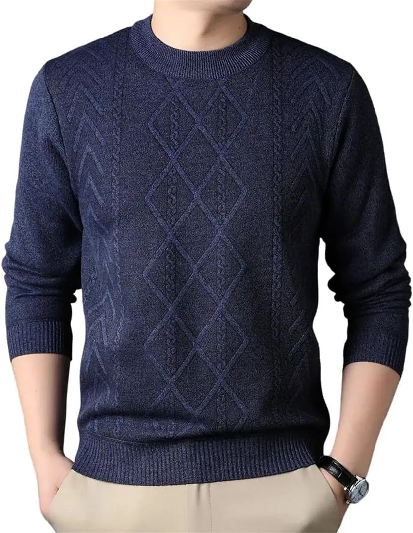 Мужской повседневный вязаный пуловер сплошного цвета
Мужской повседневный вязаный пуловер сплошного цвета