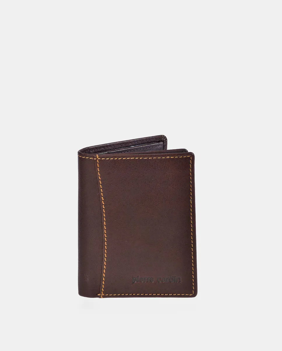 Мужской вертикальный кошелек Pierre Cardin из растительной кожи, коричневый
Мужской вертикальный кошелек Pierre Cardin из растительной кожи, коричневый