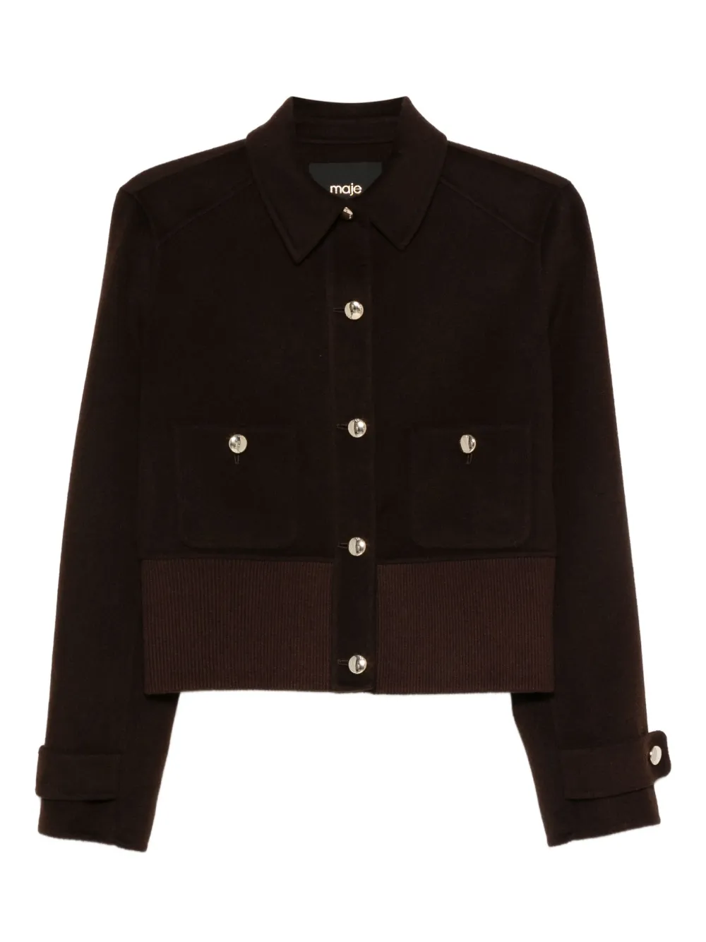 Бомбер на пуговицах Maje, коричневый
Бомбер на пуговицах Maje, коричневый