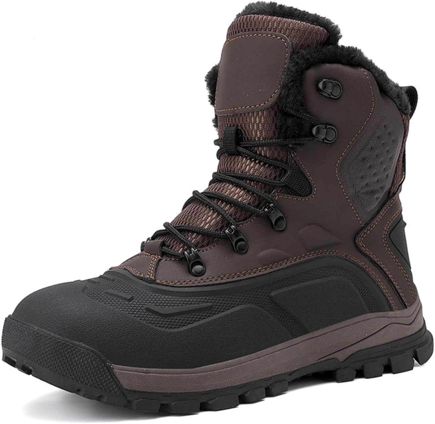 Мужские водонепроницаемые зимние снегоступы - утепленные мехом походные ботинки с противоскользящей подошвой для улицы, работы и повседневной носки Generic, хаки
Мужские водонепроницаемые зимние снегоступы - утепленные мехом походные ботинки с противоскользящей подошвой для улицы, работы и повседневной носки Generic, хаки