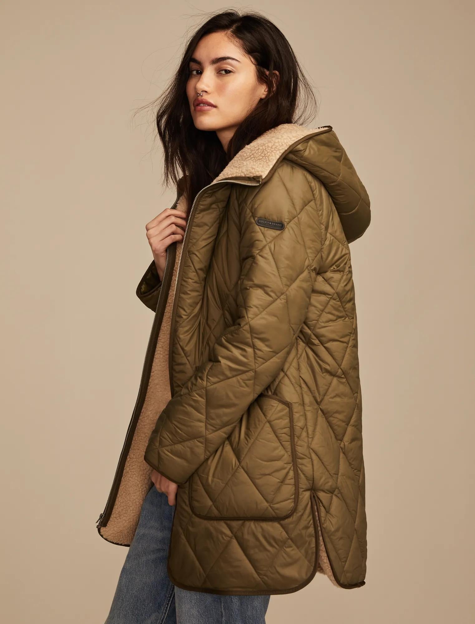 Lucky Brand Женская военная пуховая куртка, темно-зеленый
Lucky Brand Женская военная пуховая куртка, темно-зеленый