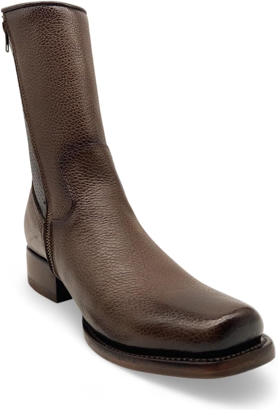 Мужские кожаные ковбойские сапоги средней высоты с боковой молнией и квадратным носком The Western Shops, коричневый
Мужские кожаные ковбойские сапоги средней высоты с боковой молнией и квадратным носком The Western Shops, коричневый