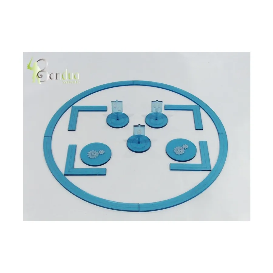 Набор жетонов «Военная машина» — синий, Gaming Accessories - Tokens (Bandua Wargames)